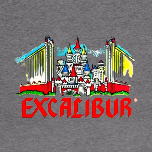 Excalibur Las Vegas Hotel Casino Retro Vintage by Ghost Of A Chance 